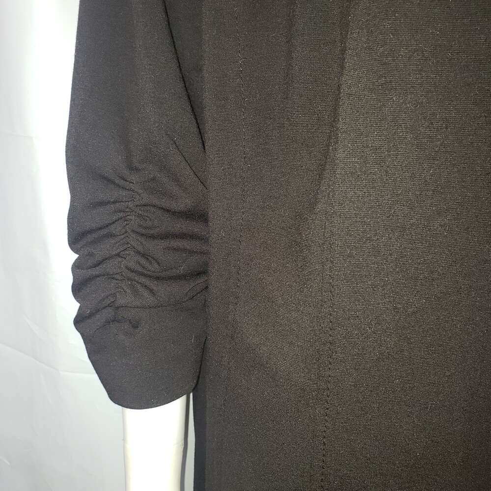 SUSAN GRAVER 3/4 Length Ruched Sleeves Jacket Blazer Size 1X - Picture 3 of 6